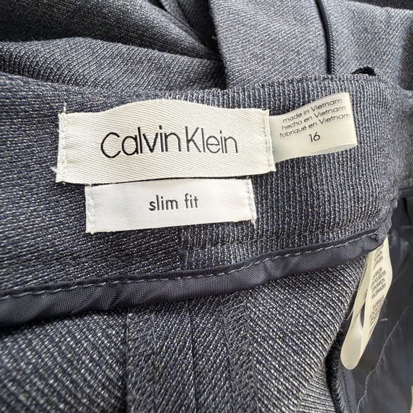 Calvin Klein Navy Suit Dress Trouser Pants Size 16 - Picture 10 of 10